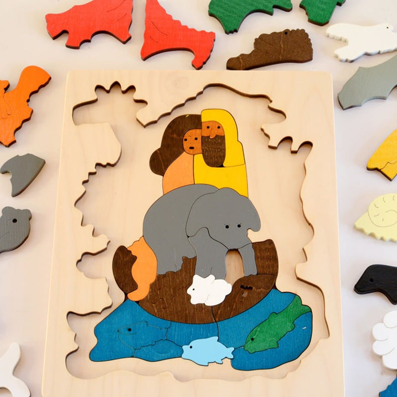 4才-5才〉2重パズル・ノアの方舟（45ピース） | TOYS&GIFT MOMO