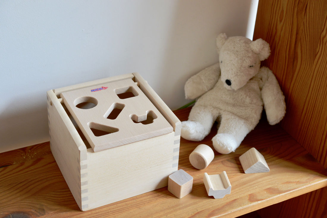 12/24入荷※〈1才-〉Mポストボックス赤/白木 | TOYS&GIFT MOMO