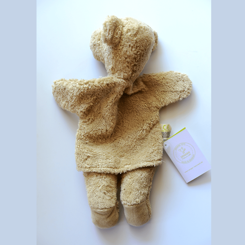 0ヶ月-〉ゼンガーSENGER ハンドパペット くま Hand Puppet Bear |