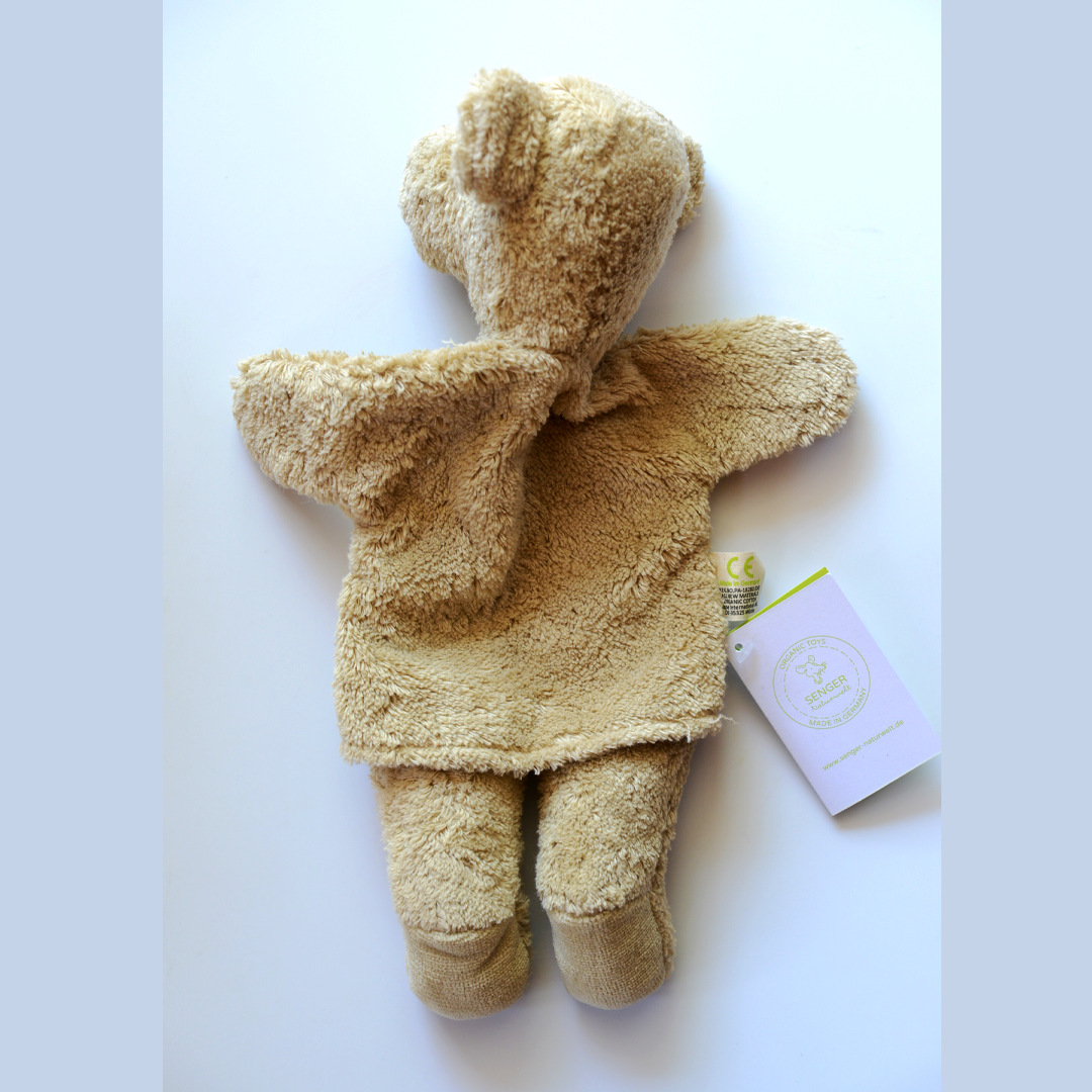0ヶ月-〉ゼンガーSENGER ハンドパペット くま Hand Puppet Bear |