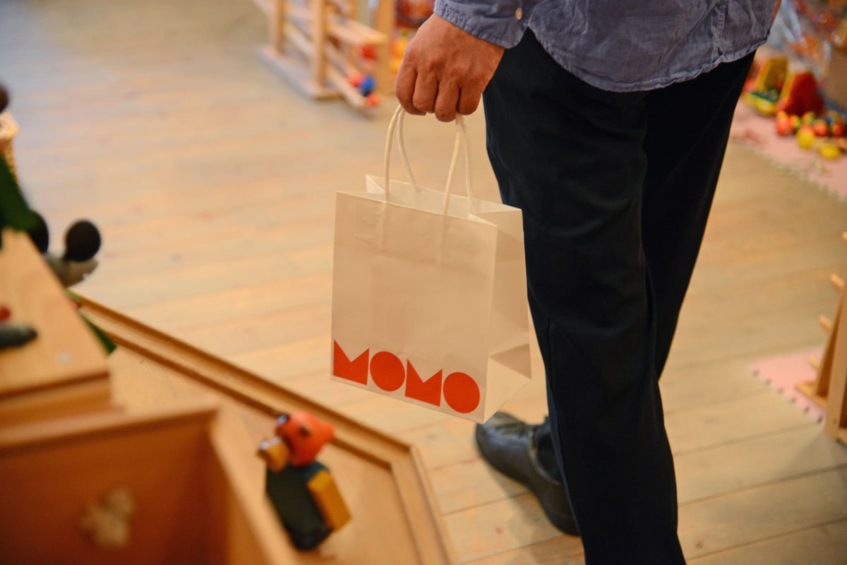 無料】MOMOオリジナルペーパーバッグ (大) (中) | TOYS&GIFT MOMO