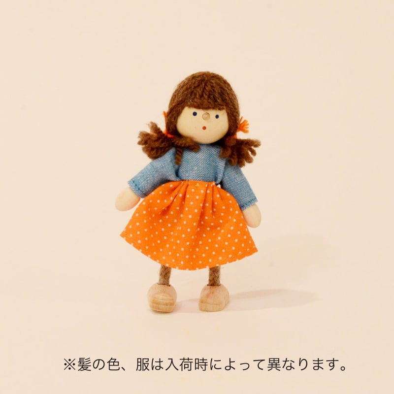 3才-〉【ドールハウス/人形】自在人形 女の子 | TOYS&GIFTS MOMO