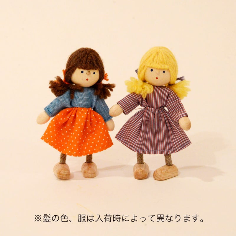 3才-〉【ドールハウス/人形】自在人形 女の子 | TOYS&GIFTS MOMO
