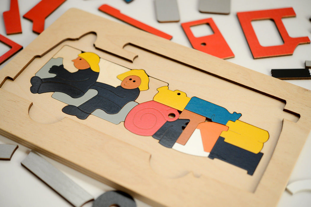 4才-5才〉2重パズル・消防車（43ピース） | TOYS&GIFT MOMO