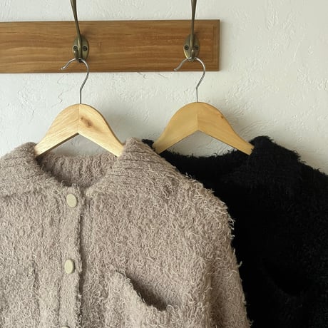 fancy yarn Knit cardigan（2color）