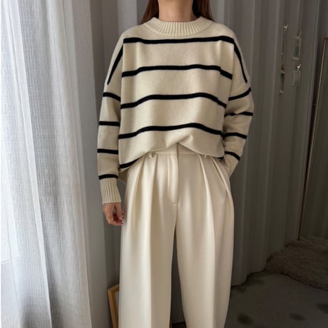wool border knit（3color）