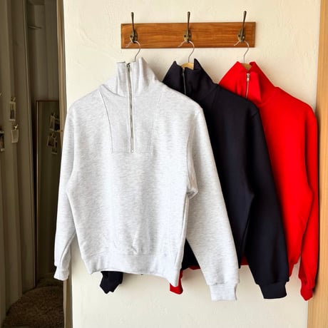 half zip sweat tops (3color)