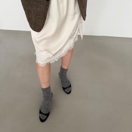 satin lace skirt