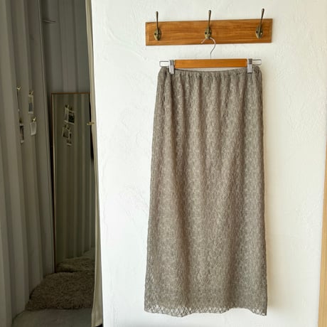 [Japan made] lace long skirt