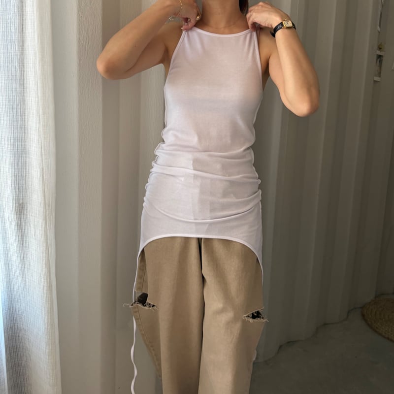 2way sleeveless tops (2color) | FLÉN