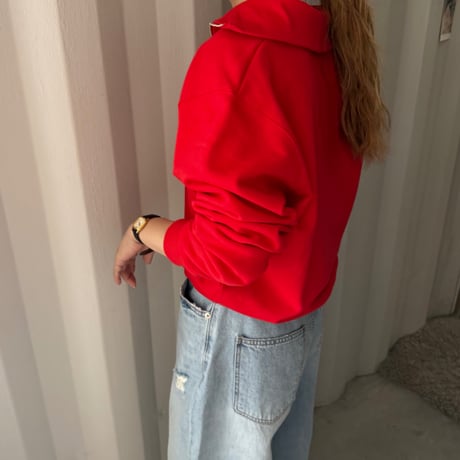 half zip sweat tops (3color)