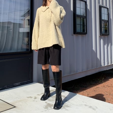 round toe long boots (3color)