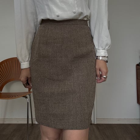 ［Calvin Klein］tweed skirt