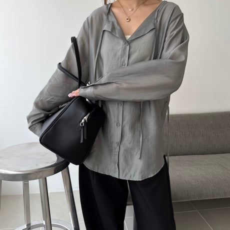 flat blouse (2color)