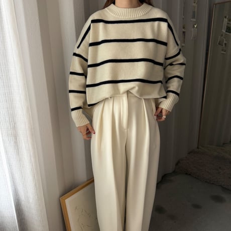 wool border knit（3color）