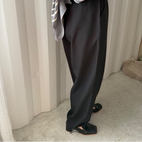 one button slacks pants (2color)