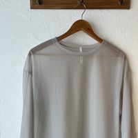 [Japan made] sheer long sleeve t-shirt