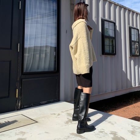 round toe long boots (3color)