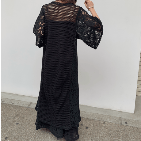 [original] crochet lace gilet (2color)