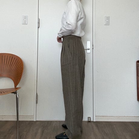 [KRIZIA] 90’stripe wool pants