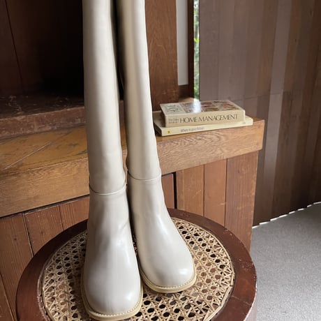round toe long boots (3color)