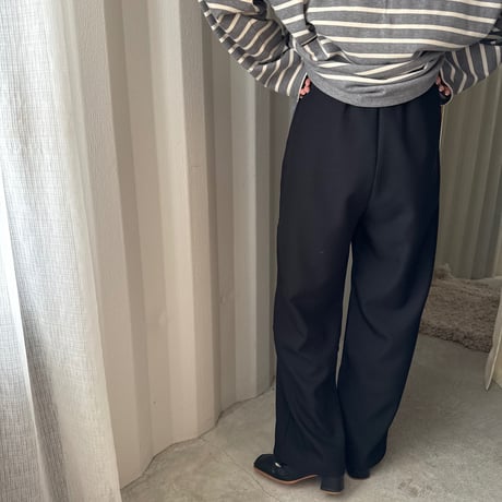 one button slacks pants (2color)