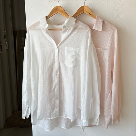 sheer over shirt (2color)