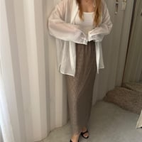 [Japan made] lace long skirt