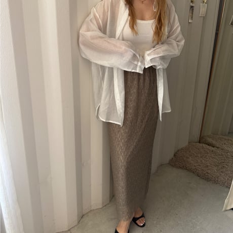 [Japan made] lace long skirt