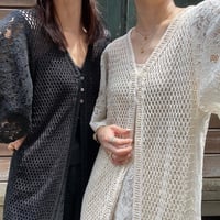 [original] crochet lace gilet (2color)