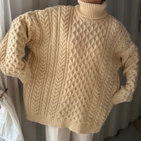 turtleneck cable knit tops