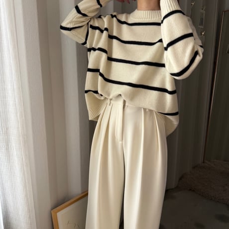 wool border knit（3color）