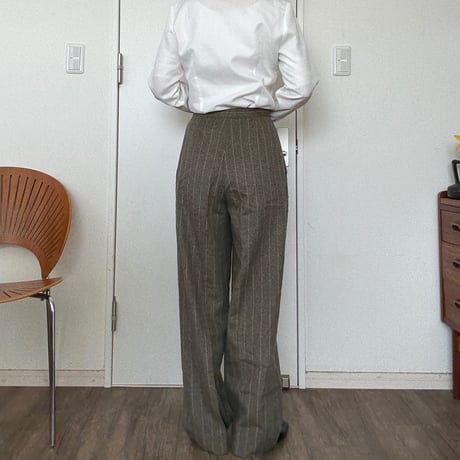 [KRIZIA] 90’stripe wool pants