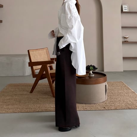 knit logo pants