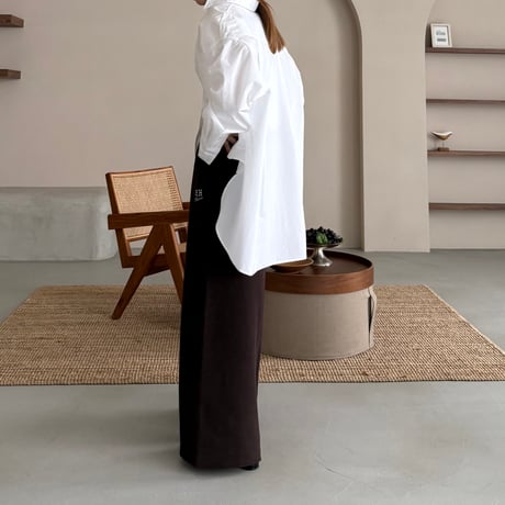 knit logo pants