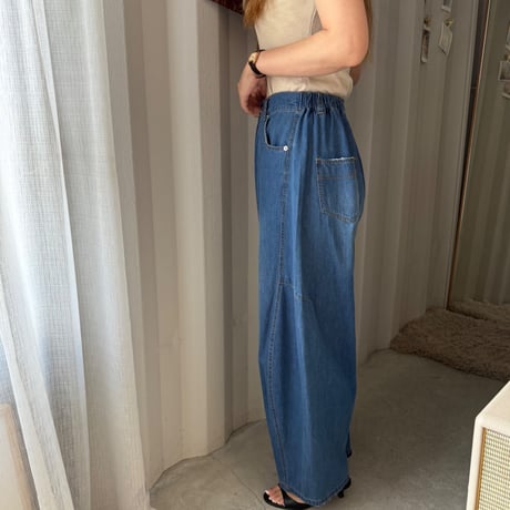 curve denim  pants (2color)