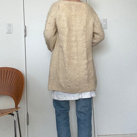 80’-90’ hand knit cardigan