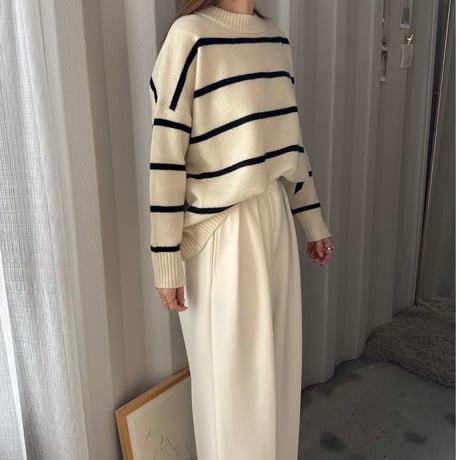 wool border knit（3color）