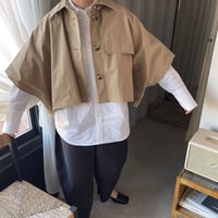 short poncho trench coat