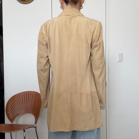 [LOEWE] suède long jacket