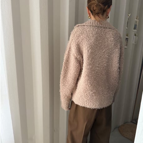 fancy yarn Knit cardigan（2color）