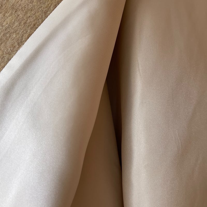 original] no collar shaggy middle coat (4color