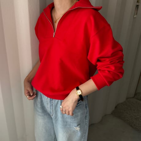 half zip sweat tops (3color)