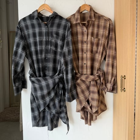 check lap shirt（2color）