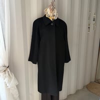 cashmere fly front coat