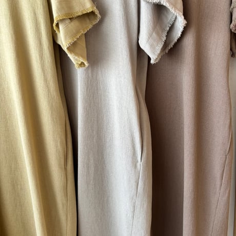 fringe linen one-piece (3color)