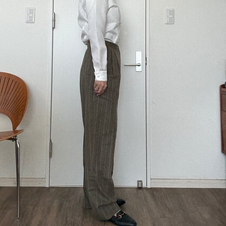 [KRIZIA] 90’stripe wool pants