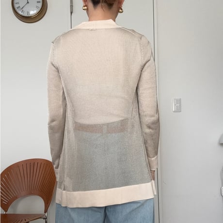 [HERMES] sheer knit cardigan