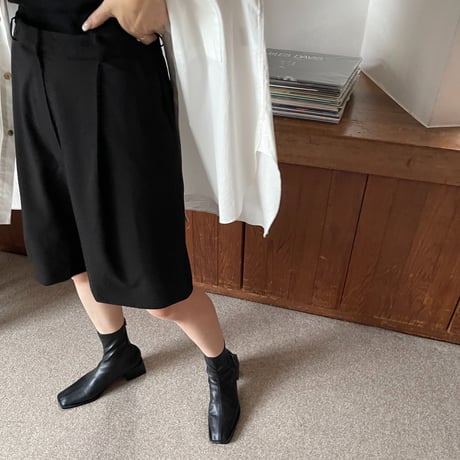 square heal short boots(3color)