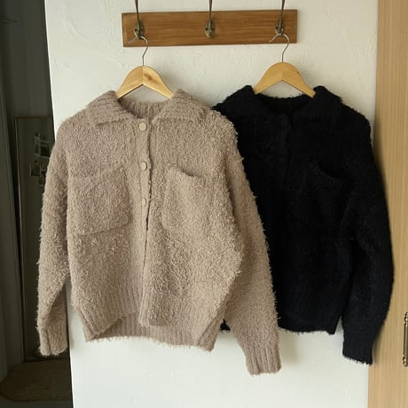 fancy yarn Knit cardigan（2color）